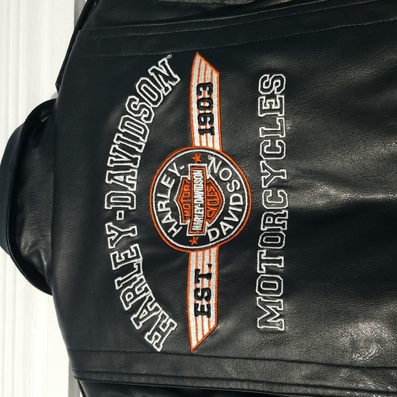 Harley Davidson Motorcycle Jacket Size 4T - Picture 4 of 8